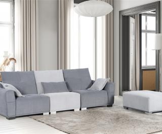 Sectional Sofa with Ottoman